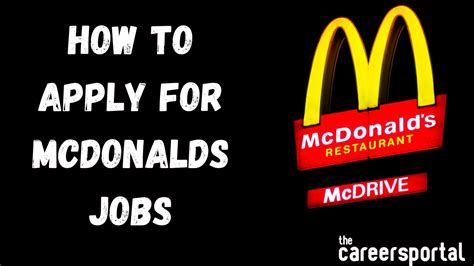 apply mcdonalds jobs online|mcdonald's job vacancies for students.